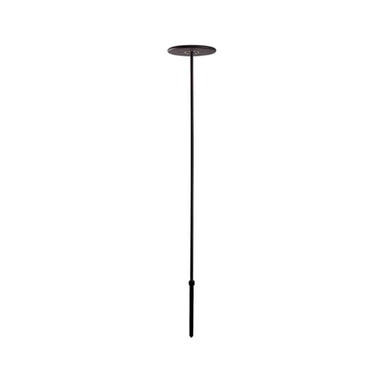 Black Crate & Barrel Zafferano Puck LED Outdoor Solar Lamp in black powdercoat cast aluminum with a tempered glass solar panel and glass diffuser, shown in the main product view