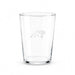 Carolina Panthers Crate & Barrel Bodega 17oz Highball Glass, Set of 4 with clear glass and team logo
