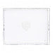 Chicago Bears Crate & Barrel NFL Large Rectangle Acrylic Decorative Tray with team logo on white acrylic