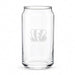 Cincinnati Bengals Crate & Barrel Beer Can 16oz Glass, Set of 4 with NFL team logo