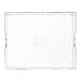 Cincinnati Bengals Crate & Barrel NFL Large Rectangle Acrylic Decorative Tray with team logo on white acrylic