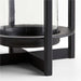Crate & Barrel Dune Outdoor Lantern small size in black metal with protective glass
