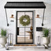 Crate & Barrel Dune Outdoor Lantern vertical product photography showing full lantern design