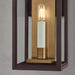 Crate & Barrel Lancaster Outdoor Wall Sconce Light small size in bronze finish for entry or patio