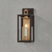 Crate & Barrel Lancaster Outdoor Wall Sconce Light small size product photography for wall installation