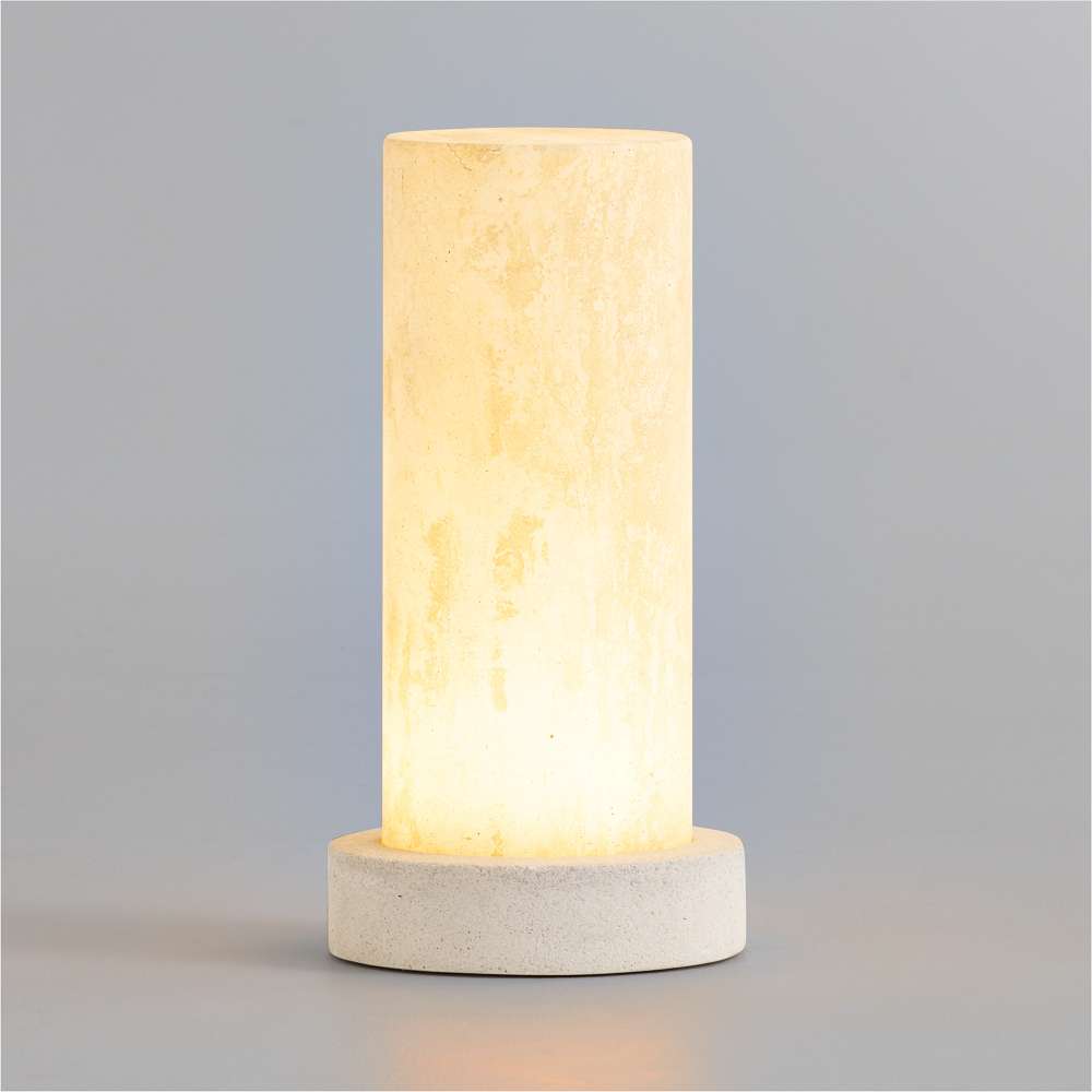 Crate & Barrel Sheridan Rechargeable Outdoor Lantern medium size 17 inches alternate view