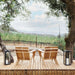Crate & Barrel Walker Black Metal Outdoor Lantern styled for patio or mantel display with decorative appeal