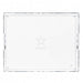 Dallas Cowboys Crate & Barrel NFL Large Rectangle Acrylic Decorative Tray with team logo on white acrylic