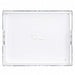 Denver Broncos Crate & Barrel NFL Large Rectangle Acrylic Decorative Tray with team logo on white acrylic