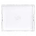Detroit Lions Crate & Barrel NFL Large Rectangle Acrylic Decorative Tray with team logo on white acrylic