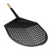 Gozney 14" Balance Placement Pizza Peel on white showing the black perforated head with the black shaft and light wood handle.