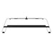Gozney Arc Pizza Oven Booster in profile on white showing its low black silhouette and the feet at each end.