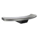 Gozney Arc Pizza Oven Mantel angled on white showing the curved stainless ledge and the black bracket underneath.