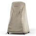 Gozney Arc Pizza Oven + Stand Cover angled view on white with the Gozney wordmark on the front panel and the toggles at the bottom hem.