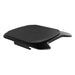 Gozney Tread Roof Rack angled view on white of the black tray with its flanged base.