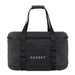 Gozney Tread Travel Bag on white from the front showing the black padded bag with two carry handles and the Gozney wordmark.