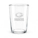 Green Bay Packers Crate & Barrel Bodega 17oz Highball Glass, Set of 4 with clear glass and team logo