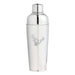 Houston Texans Crate & Barrel Easton Stainless Steel Cocktail Shaker with polished stainless steel and team logo design