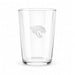 Jacksonville Jaguars Crate & Barrel Bodega 17oz Highball Glass, Set of 4 with clear glass and team logo