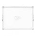 Kansas City Chiefs Crate & Barrel NFL Large Rectangle Acrylic Decorative Tray with team logo on white acrylic