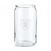 Las Vegas Raiders Crate & Barrel Beer Can 16oz Glass, Set of 4 with NFL team logo