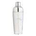 Los Angeles Chargers Crate & Barrel Easton Stainless Steel Cocktail Shaker with polished stainless steel and team logo design