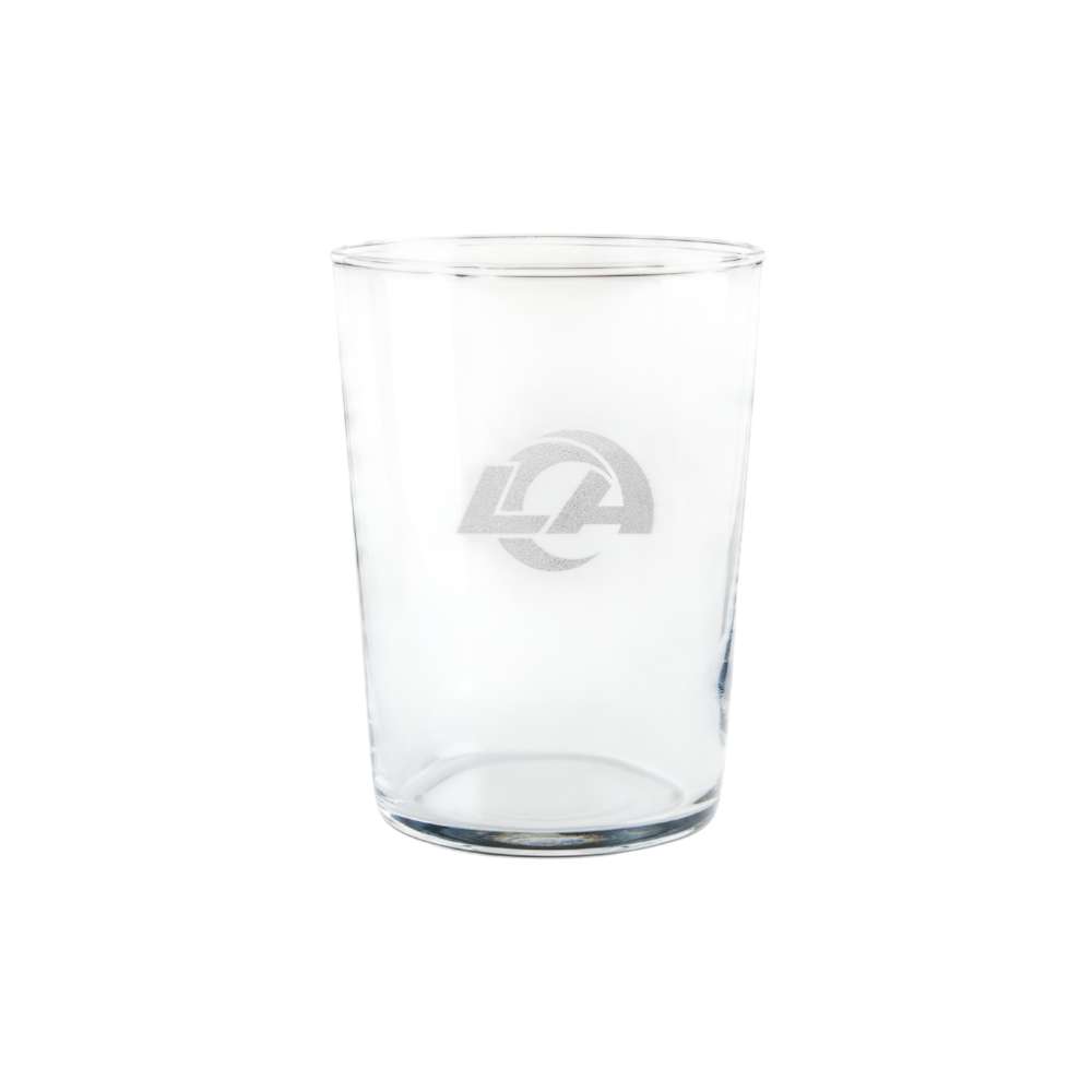 Los Angeles Rams Crate & Barrel Bodega 17oz Highball Glass, Set of 4 with clear glass and team logo