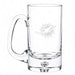 Miami Dolphins Crate & Barrel Direction 22oz Hand-Blown Beer Mug, Set of 4 hand-blown glass with team logo