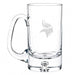 Minnesota Vikings Crate & Barrel Direction 22oz Hand-Blown Beer Mug, Set of 4 hand-blown glass with team logo