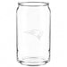 New England Patriots Crate & Barrel Beer Can 16oz Glass, Set of 4 with NFL team logo