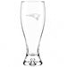 New England Patriots Crate & Barrel Direction 17oz Hand-Blown Pilsner Beer Glass, Set of 4 hand-blown glass with team logo