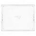 New England Patriots Crate & Barrel NFL Large Rectangle Acrylic Decorative Tray with team logo on white acrylic