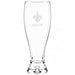 New Orleans Saints Crate & Barrel Direction 17oz Hand-Blown Pilsner Beer Glass, Set of 4 hand-blown glass with team logo