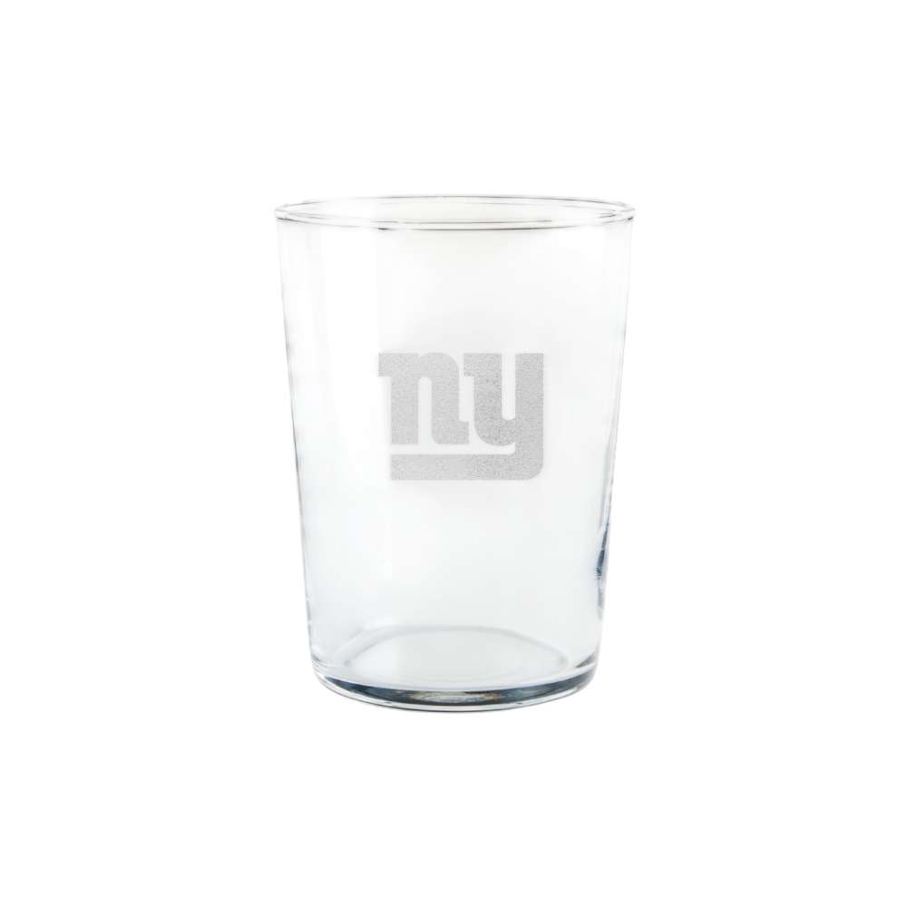 New York Giants Crate & Barrel Bodega 17oz Highball Glass, Set of 4 with clear glass and team logo