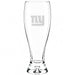 New York Giants Crate & Barrel Direction 17oz Hand-Blown Pilsner Beer Glass, Set of 4 hand-blown glass with team logo
