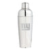 New York Giants Crate & Barrel Easton Stainless Steel Cocktail Shaker with polished stainless steel and team logo design