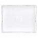 New York Giants Crate & Barrel NFL Large Rectangle Acrylic Decorative Tray with team logo on white acrylic