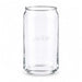 New York Jets Crate & Barrel Beer Can 16oz Glass, Set of 4 with NFL team logo