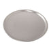Nordic Ware Naturals 14" Traditional Pizza Pan angled on white showing the smooth base and the Nordic Ware stamp near the edge.