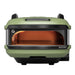 Olive Gozney Tread Pizza Oven straight-on front view on white with the wide arched mouth the copper-toned dome and the black carry handles on top.
