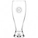 Pittsburgh Steelers Crate & Barrel Direction 17oz Hand-Blown Pilsner Beer Glass, Set of 4 hand-blown glass with team logo