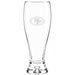 San Francisco 49ers Crate & Barrel Direction 17oz Hand-Blown Pilsner Beer Glass, Set of 4 hand-blown glass with team logo