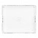 San Francisco 49ers Crate & Barrel NFL Large Rectangle Acrylic Decorative Tray with team logo on white acrylic