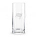 Tampa Bay Buccaneers Crate & Barrel Aspen Highball Glass Set with NFL team logo on classic 18 oz glass