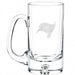 Tampa Bay Buccaneers Crate & Barrel Direction 22oz Hand-Blown Beer Mug, Set of 4 hand-blown glass with team logo