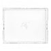 Tampa Bay Buccaneers Crate & Barrel NFL Large Rectangle Acrylic Decorative Tray with team logo on white acrylic