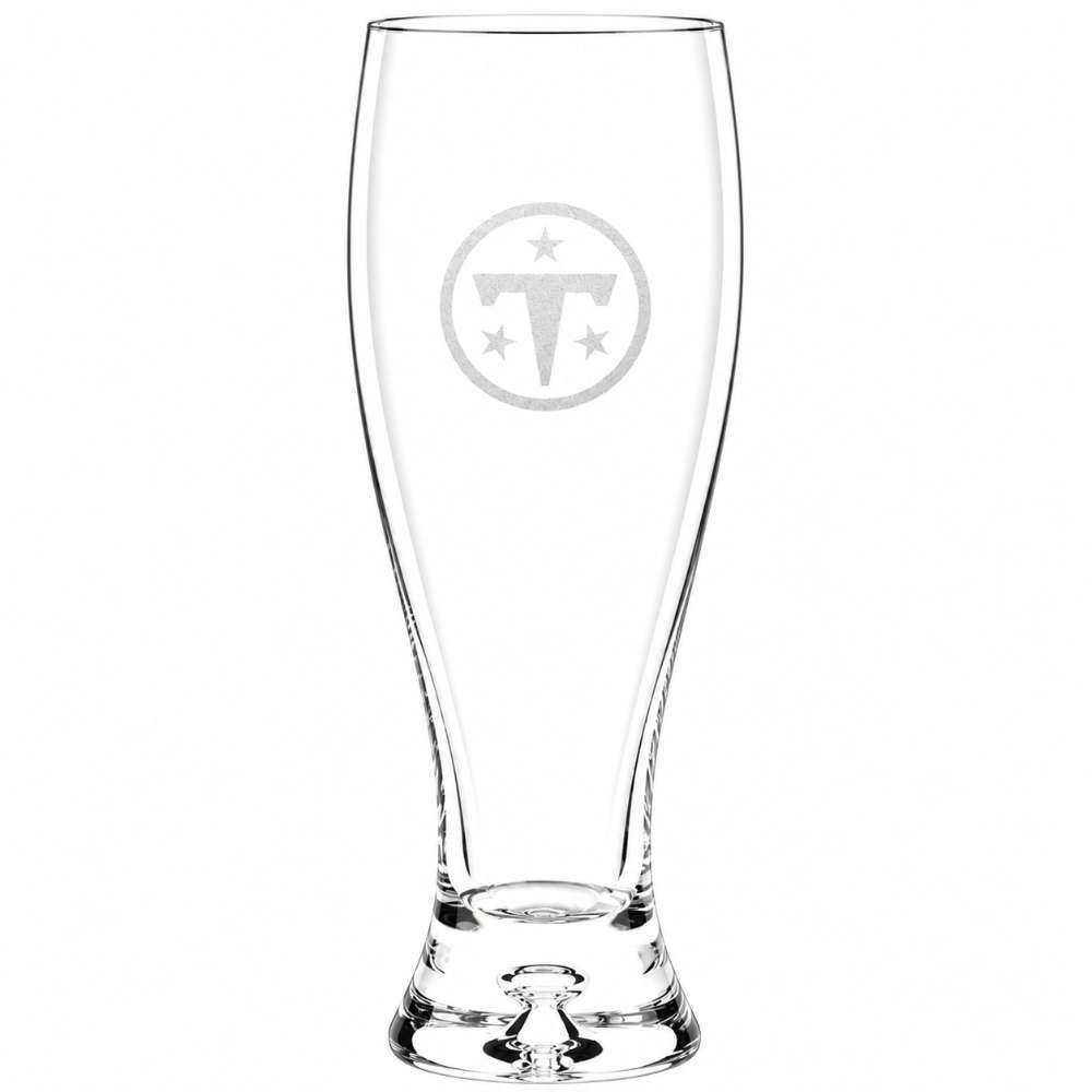 Tennessee Titans Crate & Barrel Direction 17oz Hand-Blown Pilsner Beer Glass, Set of 4 hand-blown glass with team logo