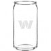 Washington Commanders Crate & Barrel Beer Can 16oz Glass, Set of 4 with NFL team logo