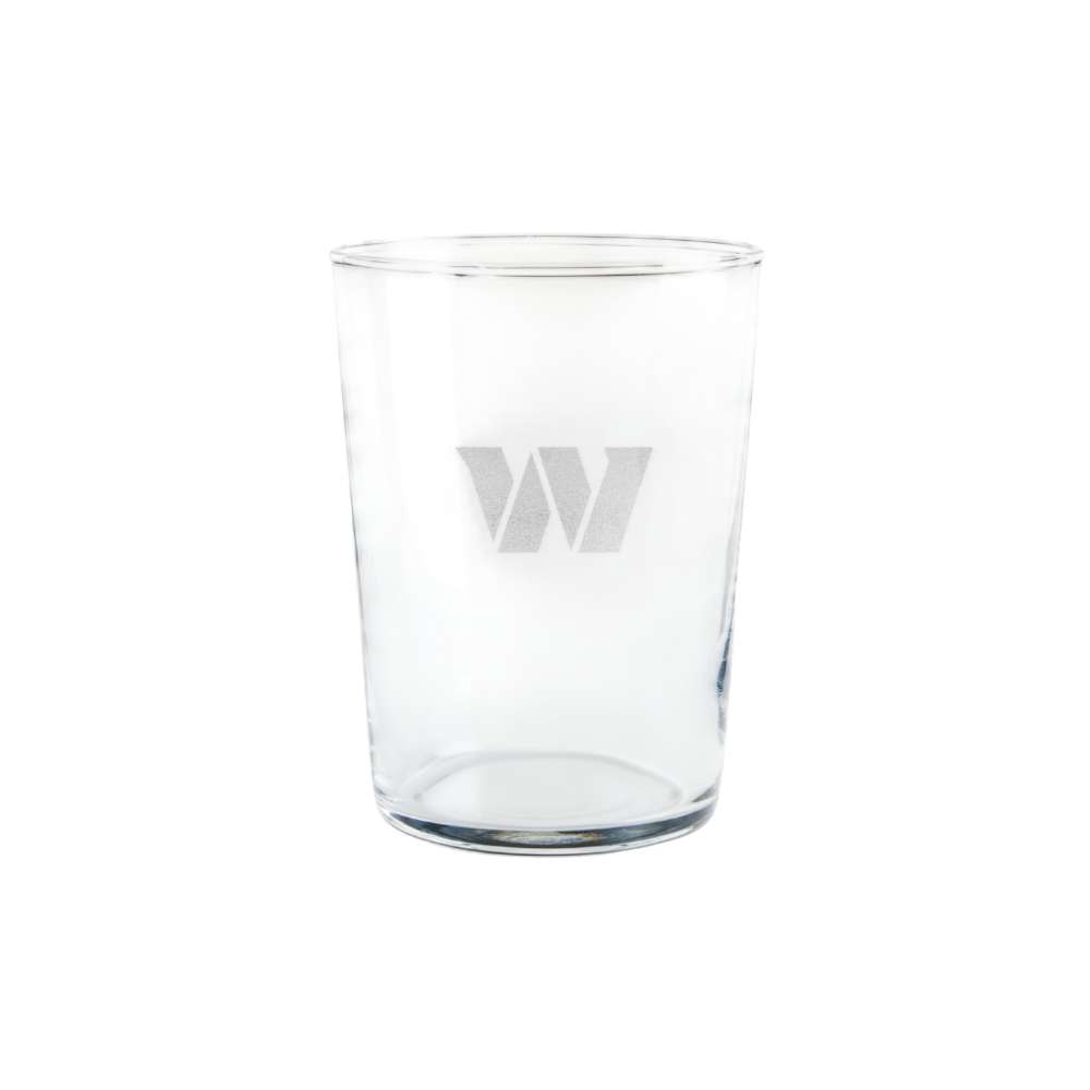 Washington Commanders Crate & Barrel Bodega 17oz Highball Glass, Set of 4 with clear glass and team logo