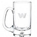 Washington Commanders Crate & Barrel Direction 22oz Hand-Blown Beer Mug, Set of 4 hand-blown glass with team logo